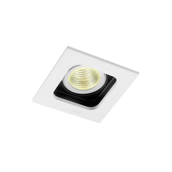 Donolux DL18614/01WW-SQ White/Black Поворотный встраиваемый светильник под сменную лампу, изображение 2
