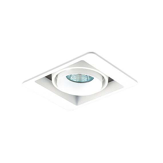Donolux DL18615/01WW-SQ White/Black Встраиваемый светильник под сменную лампу, изображение 2