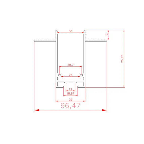 Donolux DLM012BSp Магнитный шинопровод встраиваемый под гипсокартон, изображение 5