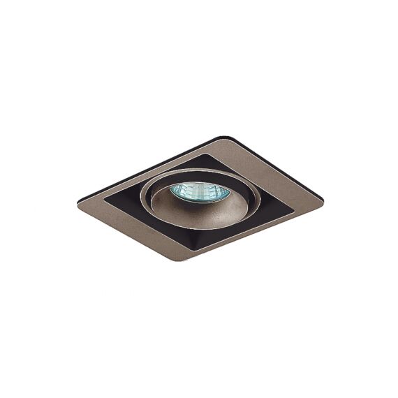 Donolux DL18615/01WW-SQ Champagne/Black Встраиваемый светильник под сменную лампу