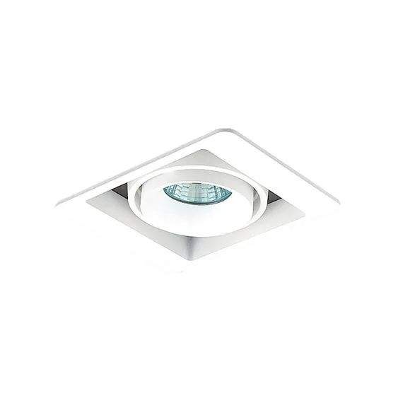 Donolux DL18615/01WW-SQ White/Black Встраиваемый светильник под сменную лампу, изображение 2