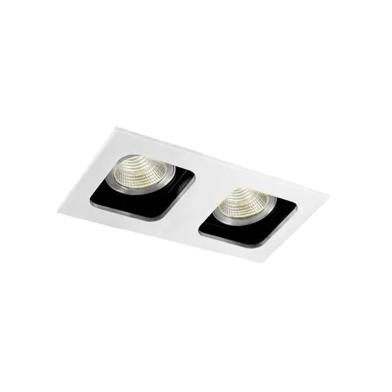 Donolux DL18614/02WW-SQ White/Black Поворотный встраиваемый светильник под сменную лампу, изображение 3