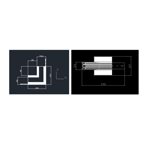 Donolux Inner corner DLM01W Sp Внутренний угол-соединитель для встраиваемого магнитного шинопровода, изображение 4