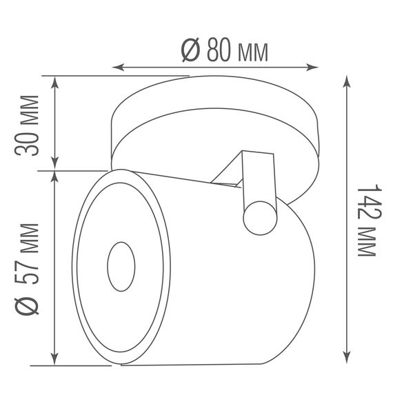 Donolux DL18020R1W Накладной светодиодный светильник под сменную лампу, изображение 4