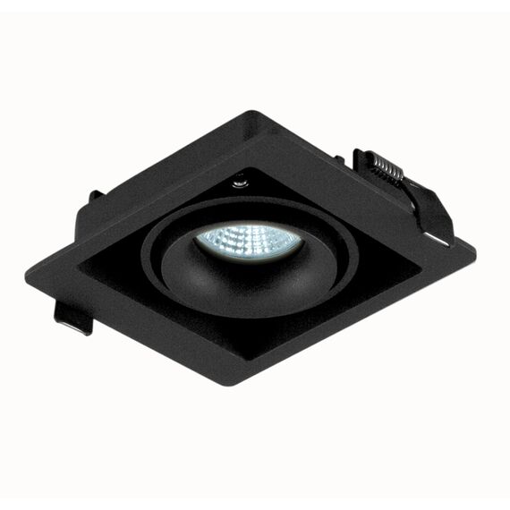 Donolux DL18615/01WW-SQ Shiny black/Black Встраиваемый светильник под сменную лампу, изображение 4