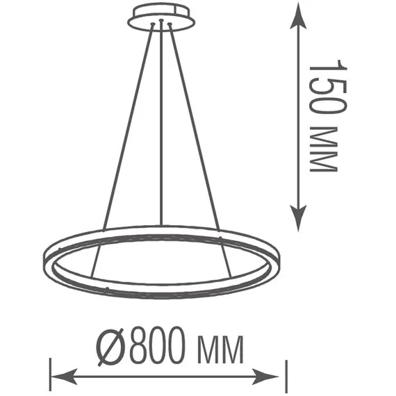Donolux S111028/1 D800 Подвесной светильник, 42Вт, изображение 4