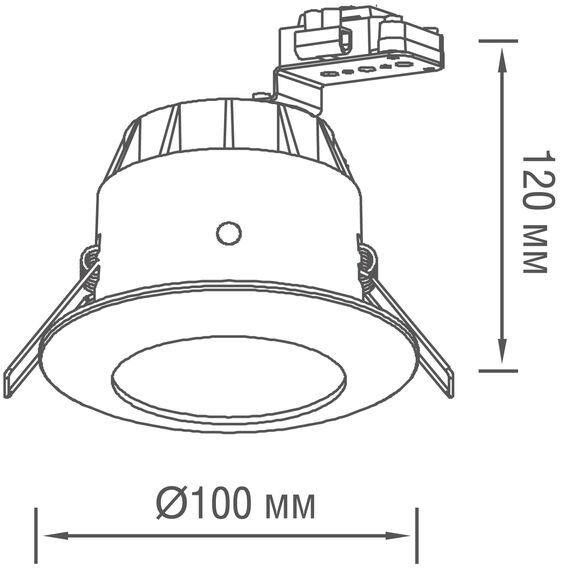 Donolux N1519RAL9003 Встраиваемый светильник, 50Вт, изображение 4