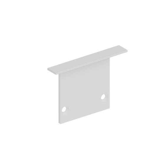 Donolux DNCAP18502RAL9003 Боковая  глухая заглушка для профиля DN18502 Цвет:Белый матовый RAL9003,Серия:DN8ALE