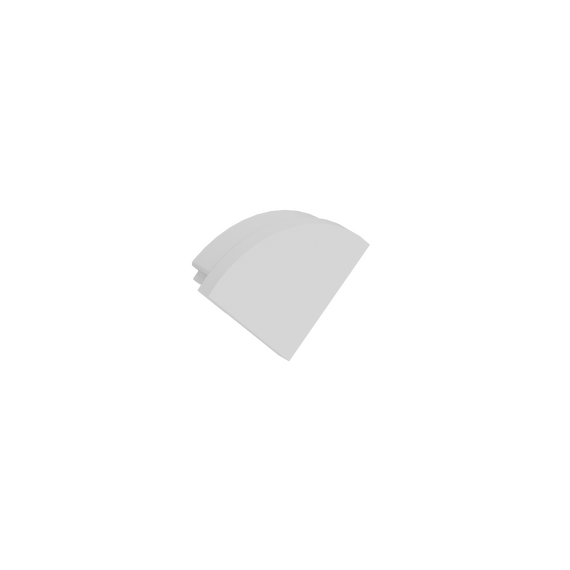Donolux DNCAP18503RAL9003 Боковая  глухая заглушка для профиля DN18503 Цвет:белый,Серия:DN8ALE