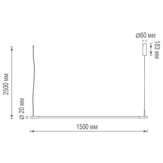 Donolux DL20591S150NW30 Black Подвесной LED светильник Supreme, 30Вт, 4000К, изображение 4