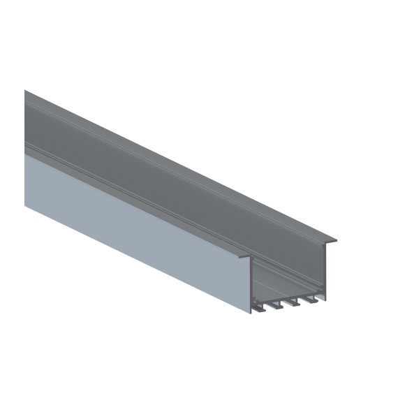 Donolux DN18529Alu Встраиваемый алюминиевый профиль 65х35х2000. Цвет: Анодированное серебро.,Серия:DN8ALE