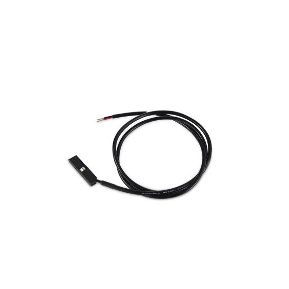 Donolux Power connector DLSM B Адаптер с подводом питания для шинопровода, Slim Line Mini, L39*W4,8*H10,5 мм, длина провода 1000 мм, черный