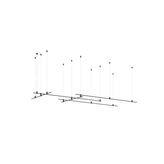 Donolux DL20225L2000x3L1000x2C Black Donolux Magnet Modular System «CODE 1.2», L2000x3xL1000х2хH95-3000 мм (высота регулируется), DC24V,