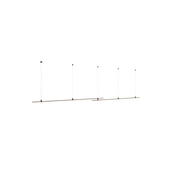 Donolux DL20225L2000x2C B.Bronze Donolux Magnet Modular System «CODE 1.2», L2000х2хH95-3000 мм (высота регулируется), DC24V, подвесно