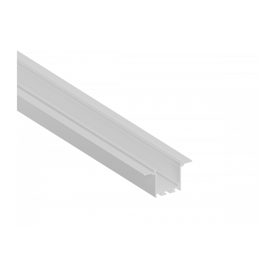 Donolux DN18519RAL9003 Встраиваемый алюминиевый профиль под шпаклевку,  40х76х2000. Цвет: Белый матовый, RAL9003, Серия:DN8ALE