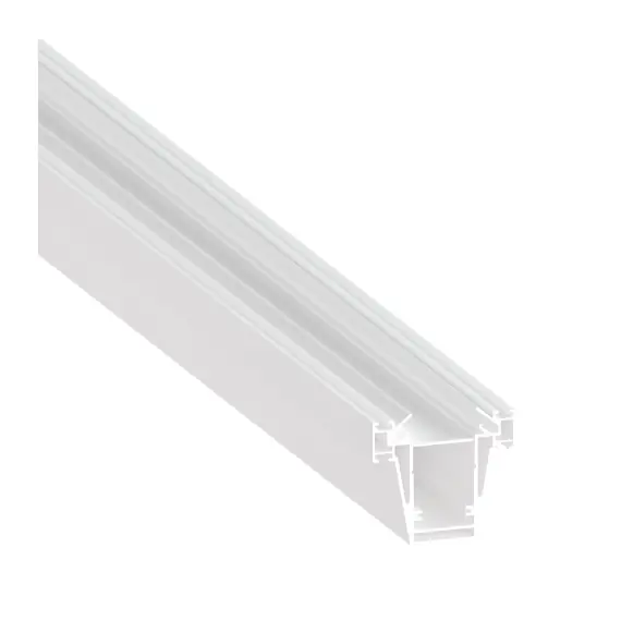 Donolux DN18521RAL9003 Встраиваемый алюминиевый профиль 3в1 под натяжной потолок, 75х82,5х2000. Цвет:Белый,Серия:DN8ALE, изображение 3