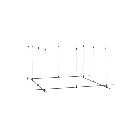 Donolux DL20225L2000x2000C Black Donolux Magnet Modular System «CODE 1.2», L2000хL2000хH95-3000 мм (высота регулируется), DC24V, подв