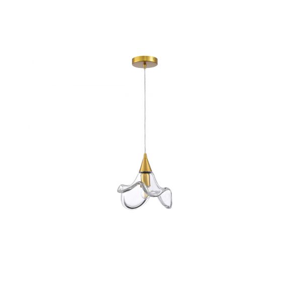 Donolux S111055.1Brass Подвес, 1хЕ27 40Вт, плафон стеклянный, прозрачный