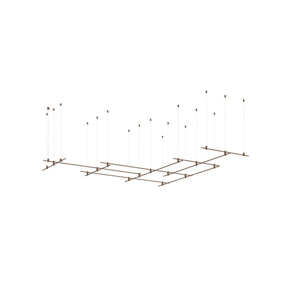 Donolux DL20225L2000x6L1000x4C B.Bronze Donolux Magnet Modular System «CODE 1.2», L2000x6xL1000х4хH95-3000 мм (высота регулируется), DC24V,, изображение 3