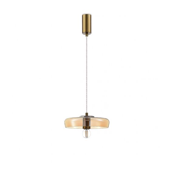 Donolux S111057.1Amber Подвес, D240xH65 мм, 1хЕ27 40Вт, янтарный