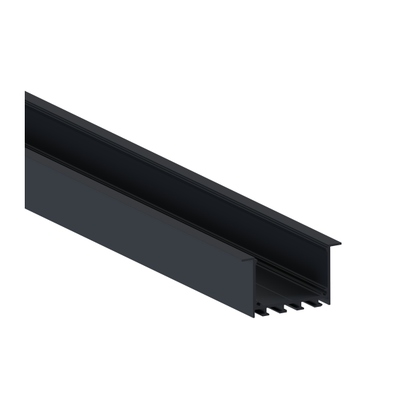 Donolux DN18529RAL9005 Встраиваемый алюминиевый профиль 65х35х2000. Цвет: RAL9005.,Серия:DN8ALE