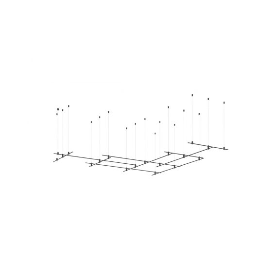 Donolux DL20225L2000x6L1000x4C Black Donolux Magnet Modular System «CODE 1.2», L2000x6xL1000х4хH95-3000 мм (высота регулируется), DC24V,