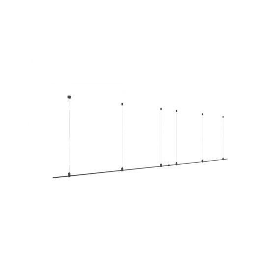 Donolux DL20225L4000C Black Donolux Magnet Modular System «CODE 1.2», L4000хH95-3000 мм (высота регулируется), DC24V, подвесное