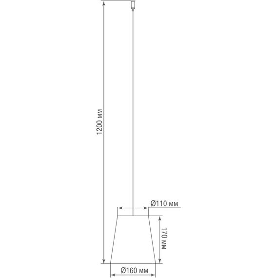 Donolux Shade support kit DL20751White Brushed Black Абажур из органзы белый CASCATA, D160x170 мм, с потолочным креплением (шлифованный черный), трос 1200 мм, изображение 2