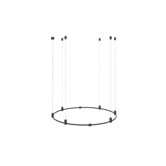 Donolux DL20225D800C Black Donolux Magnet Modular System «CODE 1.2», D800хH95-3000 мм (высота регулируется), DC24V, подвесное к