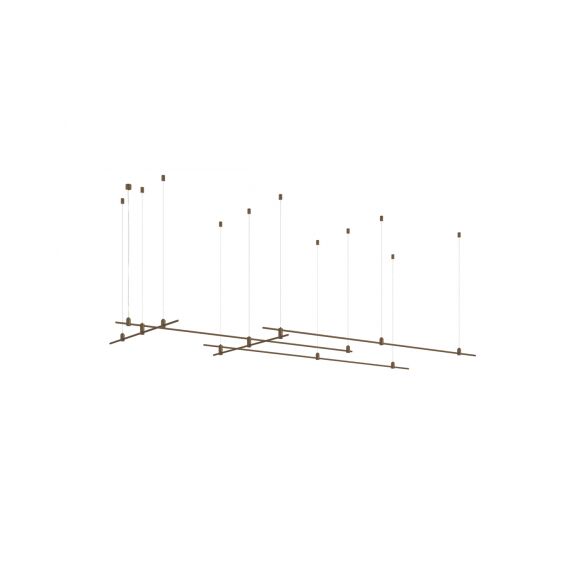 Donolux DL20225L2000x3L1000x2C B.Bronze Donolux Magnet Modular System «CODE 1.2», L2000x3xL1000х2хH95-3000 мм (высота регулируется), DC24V,