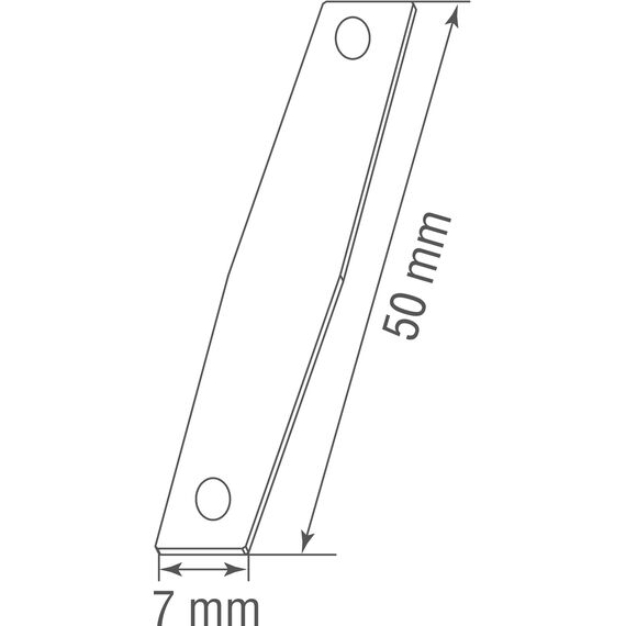 Donolux I connector DLSM B I-образный соединитель для шинопровода Slim Line Mini, L50xW7 мм, алюминий, изображение 2