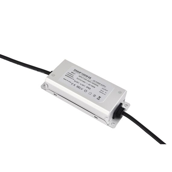 Donolux DNHF100W48 Блок питания для Sling System, 100Вт,DC48В,2А, IP65, 152x57x28 мм, изображение 3