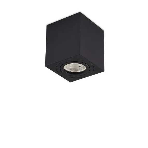 Donolux DL18613SQ1B Накладной светодиодный светильник, GU10, L80xW80хH90мм, IP20, черный, без лампы, изображение 6
