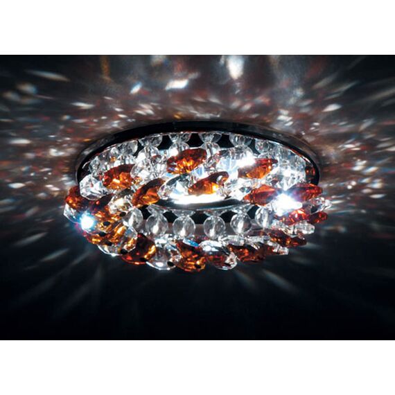 Donolux DL061.02.1/7 crystal/topaz Встраиваемый светильник