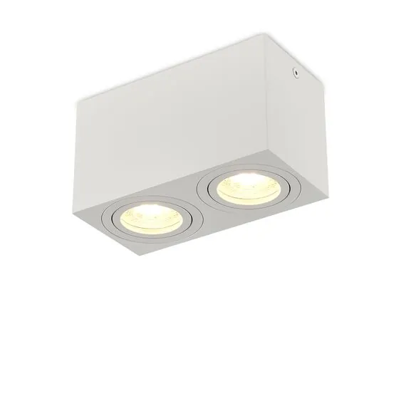 Donolux DL18613SQ2W Накладной светодиодный светильник, GU10, L160xW80хH90мм, IP20, белый, без лампы, изображение 4