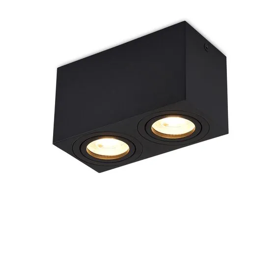 Donolux DL18613SQ2B Накладной светодиодный светильник, GU10, L160xW80хH90мм, IP20, черный, без лампы, изображение 4