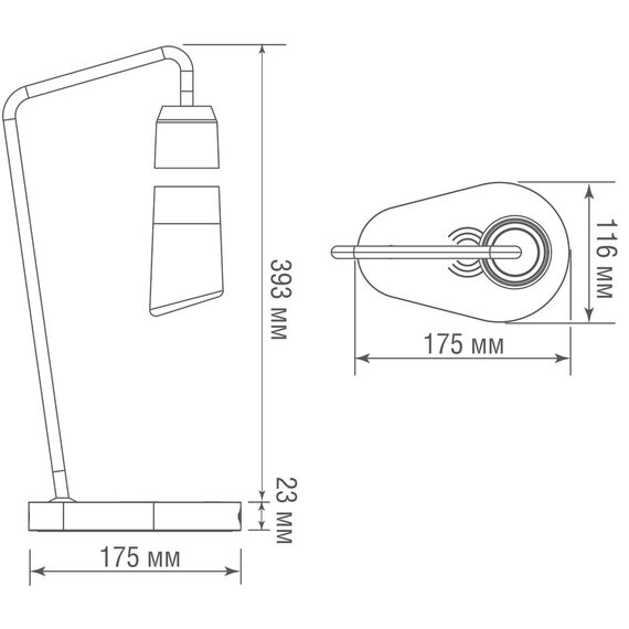 Donolux T111054WW7.5BG Настольная лампа, 7,5Вт, 3000K, изображение 4