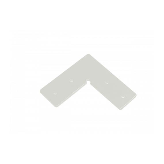 Donolux L connector DLMX White L-образный соединитель для магнитного шинопровода, 98*98*33мм белого цвета