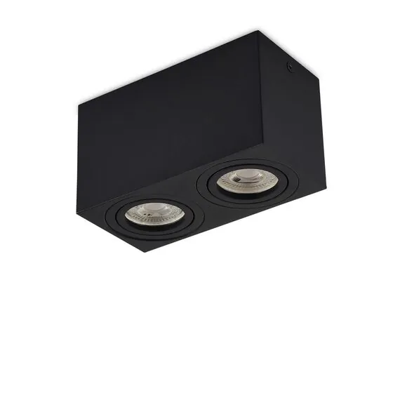 Donolux DL18613SQ2B Накладной светодиодный светильник, GU10, L160xW80хH90мм, IP20, черный, без лампы, изображение 2