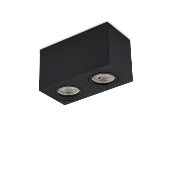Donolux DL18613SQ2B Накладной светодиодный светильник, GU10, L160xW80хH90мм, IP20, черный, без лампы