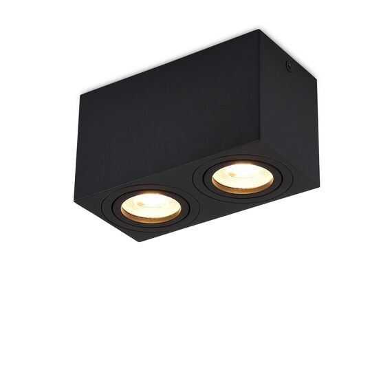 Donolux DL18613SQ2B Накладной светодиодный светильник, GU10, L160xW80хH90мм, IP20, черный, без лампы, изображение 4