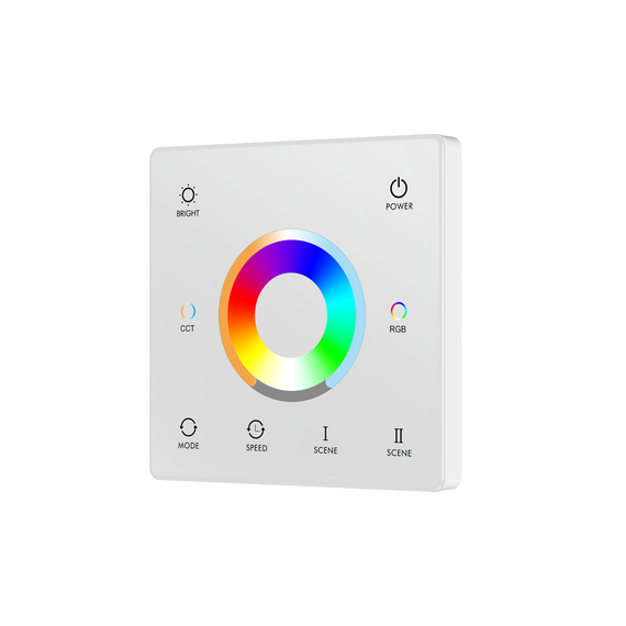 Donolux DN18302RGBCCTWhite RGB+CCT настенный пульт дистанционного управления, 1 зона, белый, зона охвата 30м, изображение 2