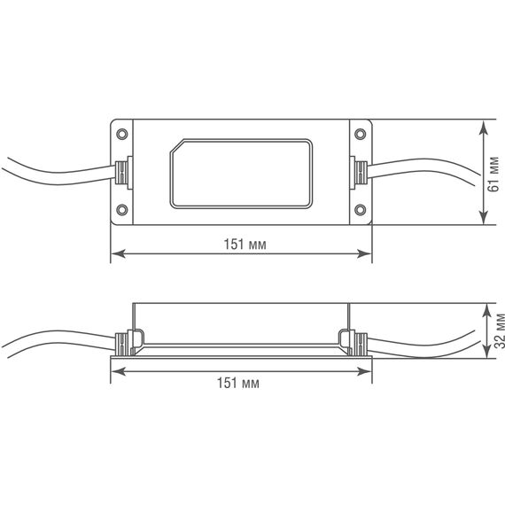 Donolux DNHF100W48 Блок питания для Sling System, 100Вт,DC48В,2А, IP65, 152x57x28 мм, изображение 4