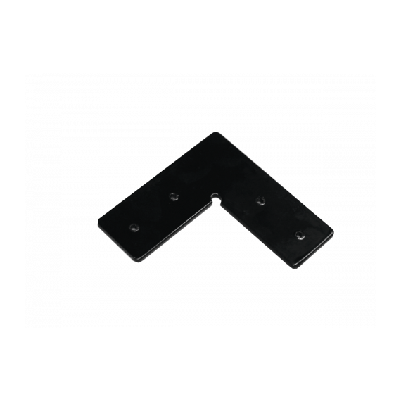 Donolux L connector DLMX BLACK L-образный соединитель для магнитного шинопровода, 98*98*33мм черного цвета