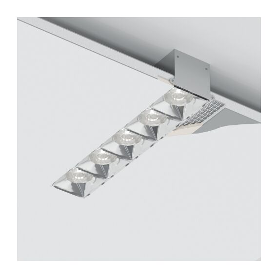 Donolux DL18519M141A10.38.193CH 150 Donolux Led Eye Unite + светильник встраиваемый, 10W, 193х74,8мм, H39,8мм, 900Lm, 38°, 3000К, Ra80, IP20,