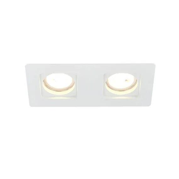 Donolux DL271SQ2W Светильник встраиваемый гипсовый, белый, 2xGU10, изображение 6