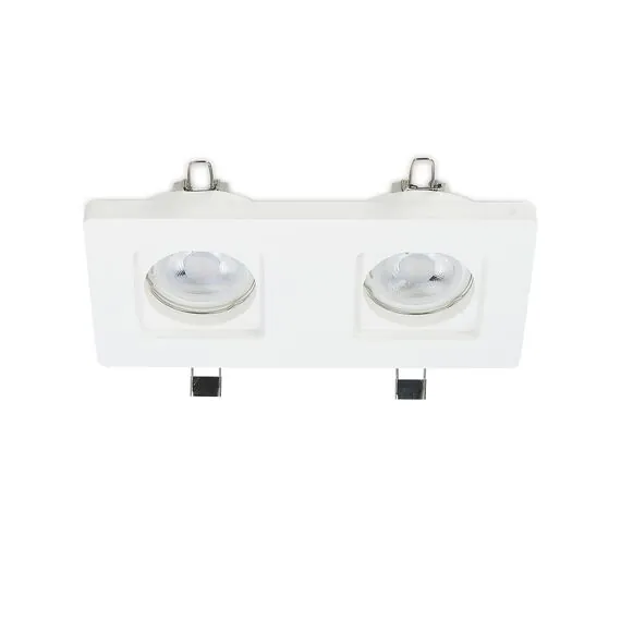 Donolux DL271SQ2W Светильник встраиваемый гипсовый, белый, 2xGU10, изображение 7