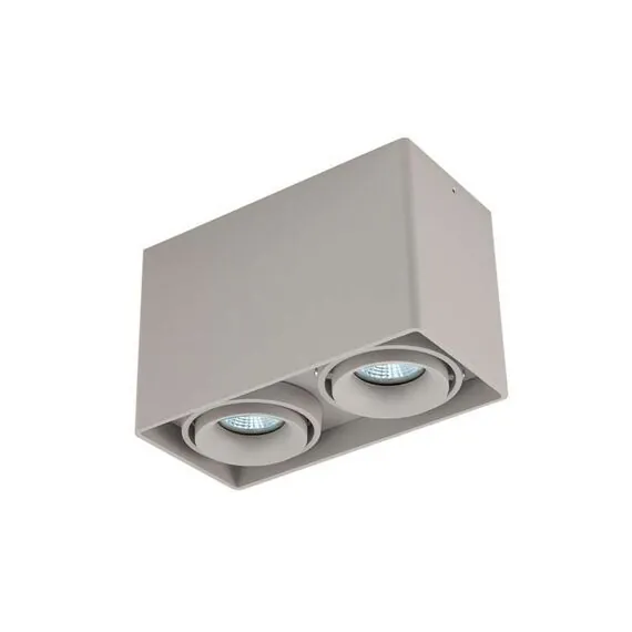 Donolux DL18610/02WW-SQ Silver Grey Накладной светильник под сменную лампу, изображение 2