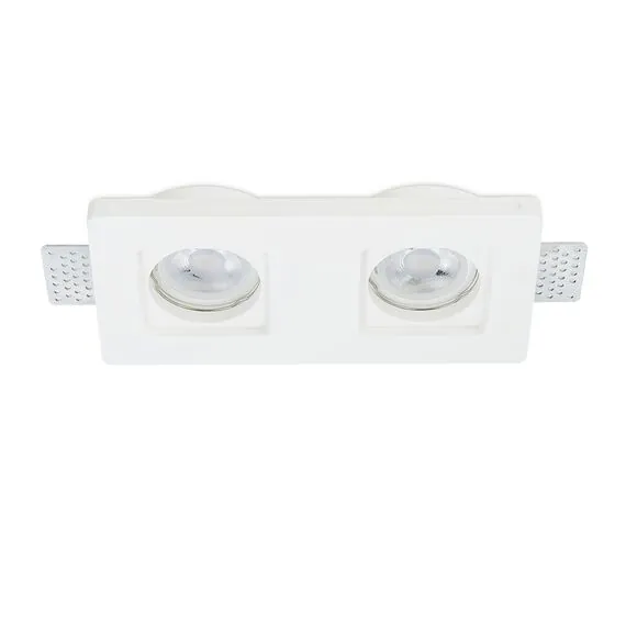 Donolux DL271SQ2W Светильник встраиваемый гипсовый, белый, 2xGU10, изображение 5