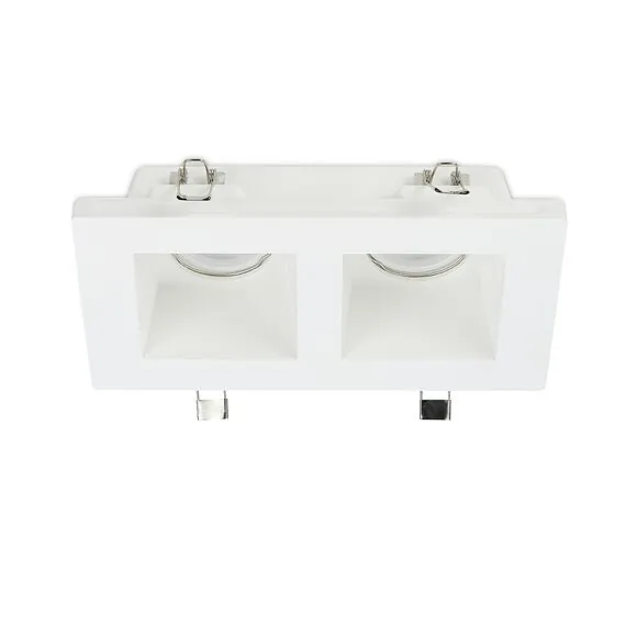 Donolux DL270SQ2W Светильник встраиваемый гипсовый, белый, 2xGU10, изображение 5